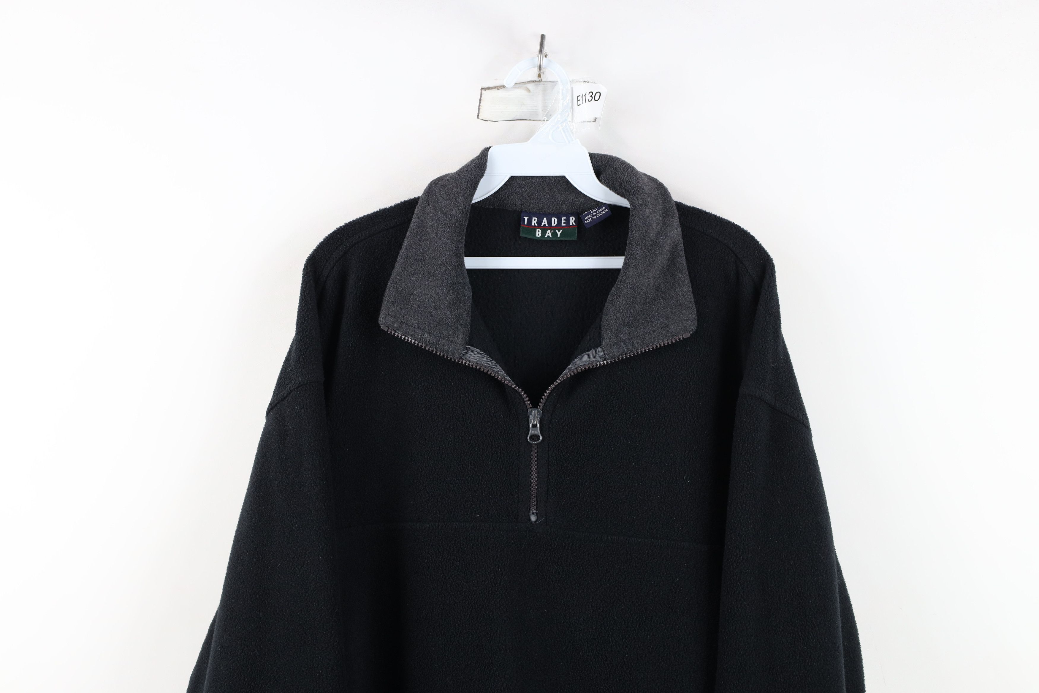 Vintage Vintage 90s Streetwear Half Zip Fleece Pullover Sweater Size US L / EU 52-54 / 3 - 2 Thumbnail
