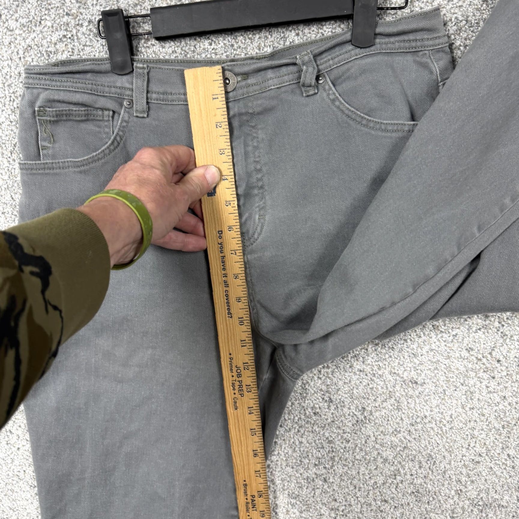 Vintage Style&co. DENIM Jeans Women 12 Gray High-Rise Tummy Control 5-Pocket Design Tapered Leg 29 in Inseam Size 34" / US 12 / IT 48 - 5 Thumbnail