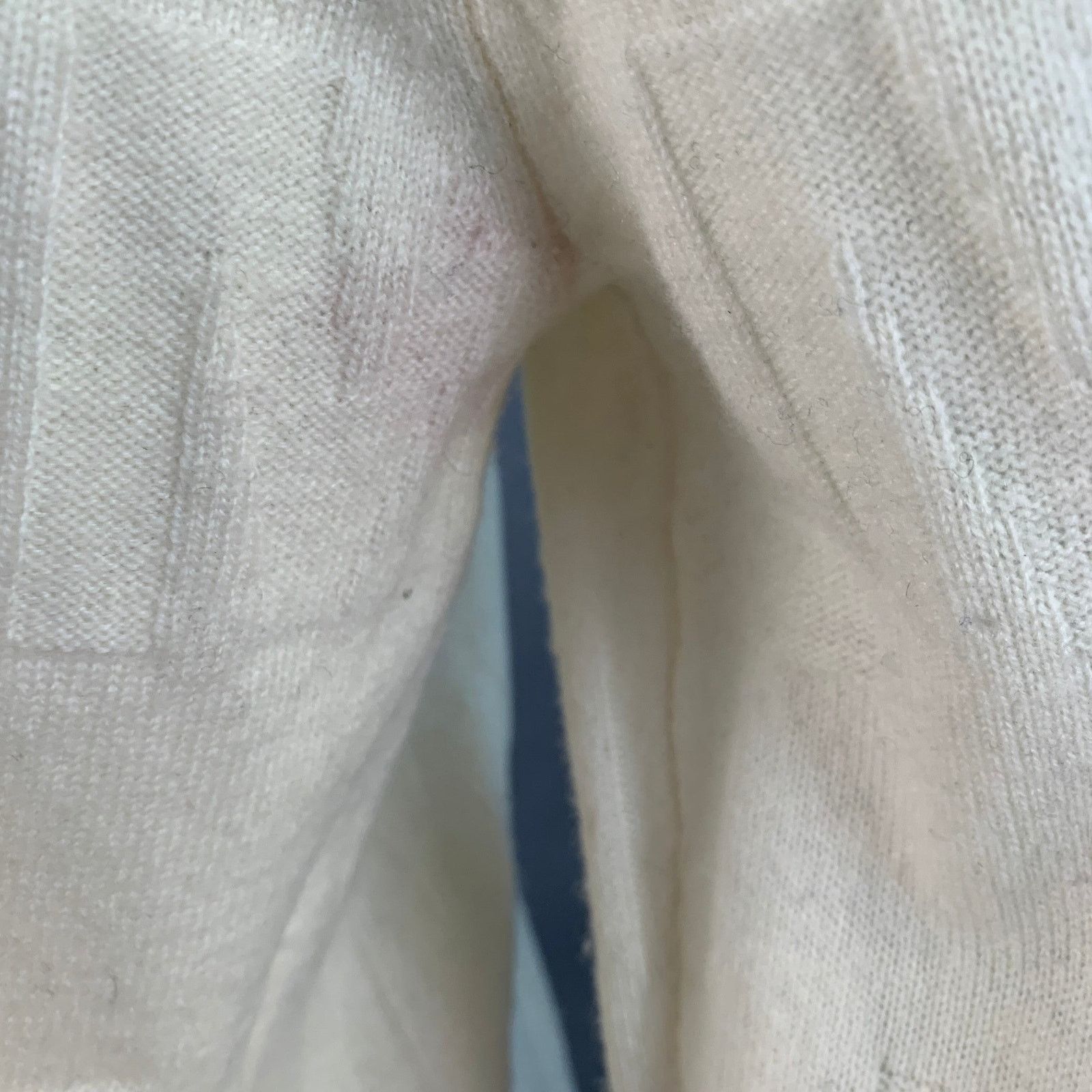 Mr Turk Cream Monogram Merino Wool Crew Neck Pullover Size US XL / EU 56 / 4 - 6 Thumbnail