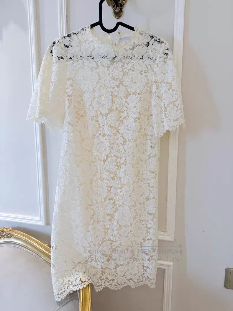 Valentino Valentino White lace dress two-piece set Size S / US 4 / IT 40 - 1 Thumbnail