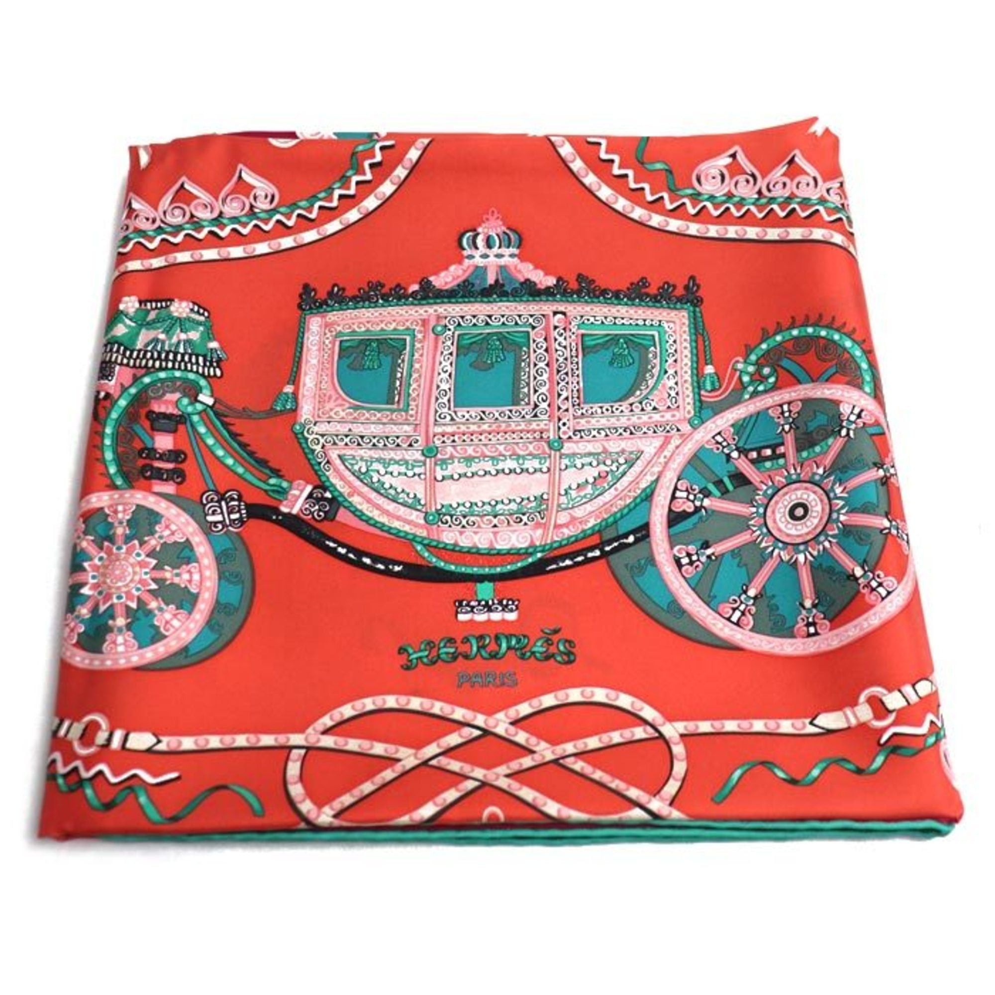 Hermes HERMES Carré 90 Paperoles Scarf/Muffler for Women Size ONE SIZE - 1 Thumbnail