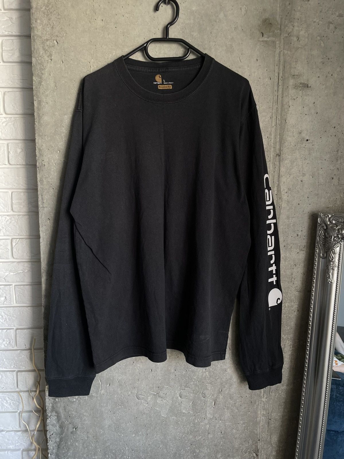 Carhartt Vintage Carhartt Faded Longsleeve Big Logo Workwear Y2k Size US L / EU 52-54 / 3 - 3 Thumbnail