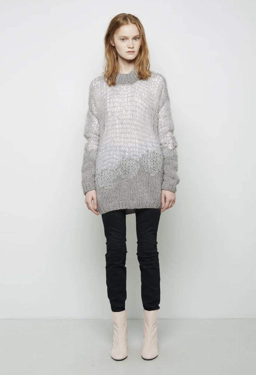 Maison Margiela MAISON MARGIELA WEB KNIT PUNK WOOL MOHAIR SWEATER JUMPER Size M / US 6-8 / IT 42-44 - 14 Thumbnail