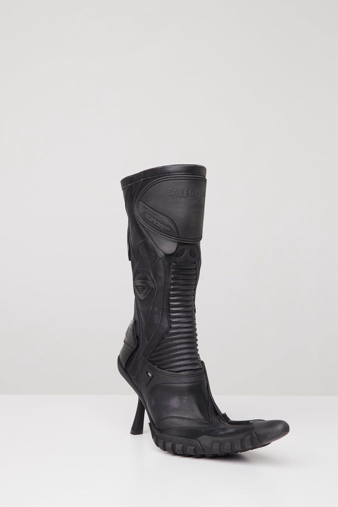 Balenciaga 🔥$4.9K VALUE🔥 Black Leather Biker Boots Size US 11 / IT 41 - 3 Thumbnail