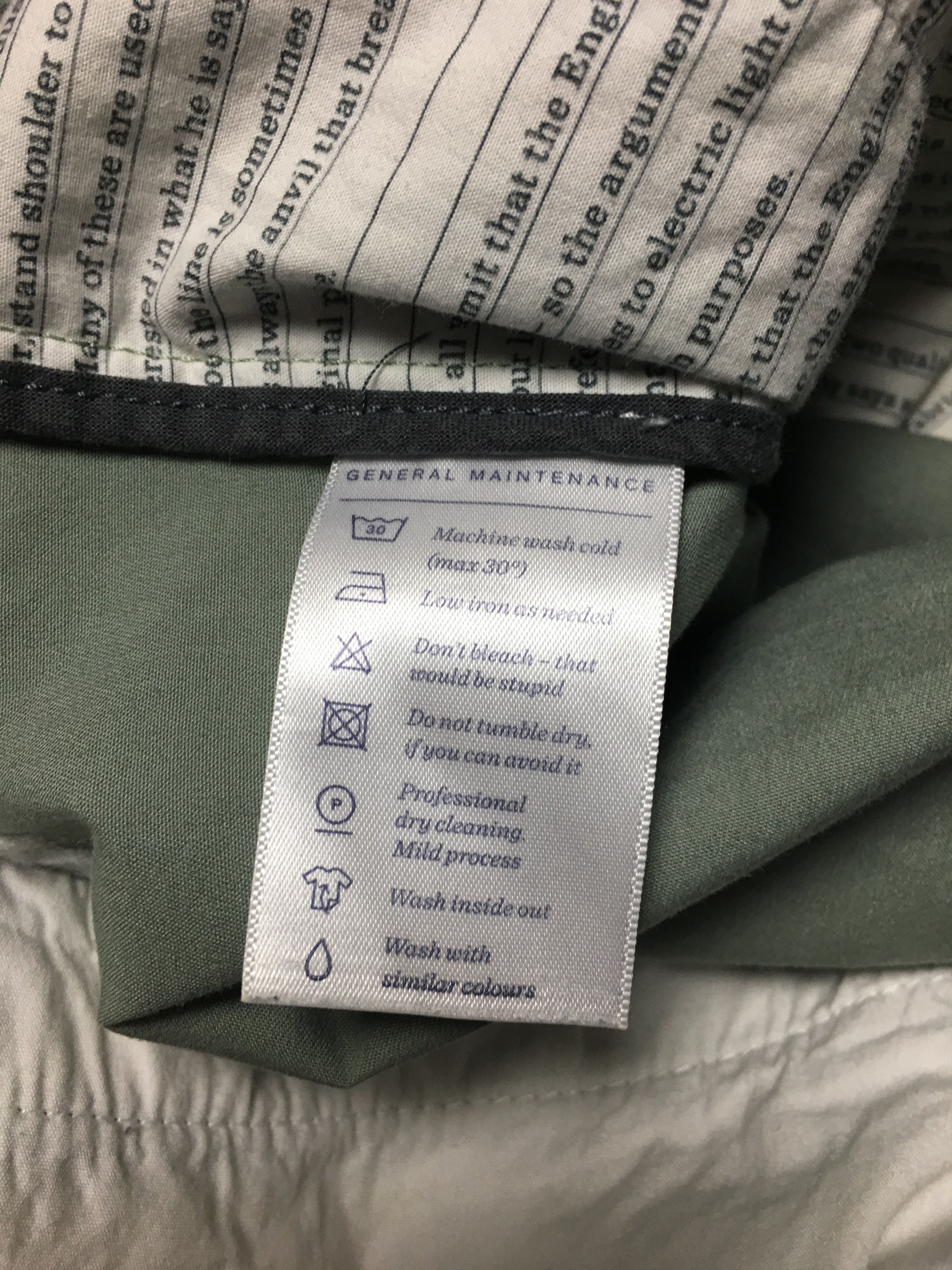 SPOKE SPOKE Sharps Cotton Mens Chino Pants Size W 32 Size US 32 / EU 48 - 9 Thumbnail