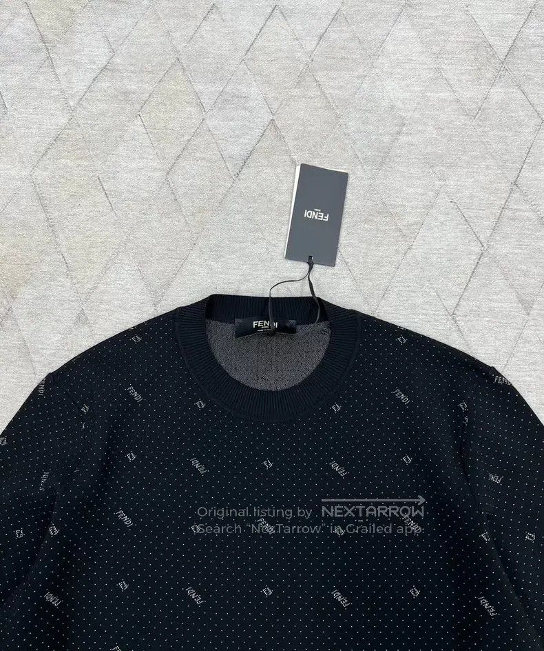 Fendi Fendi Logo Embroidered Sweater, Full Body Logo Embroidery Size US M / EU 48-50 / 2 - 2 Thumbnail