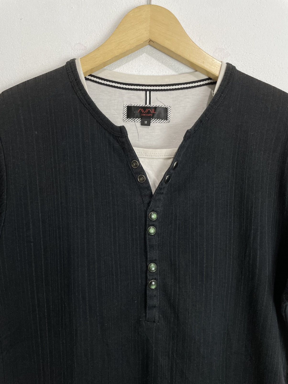 If Six Was Nine Japanese Avail Double Layers tee half button Size US M / EU 48-50 / 2 - 2 Thumbnail