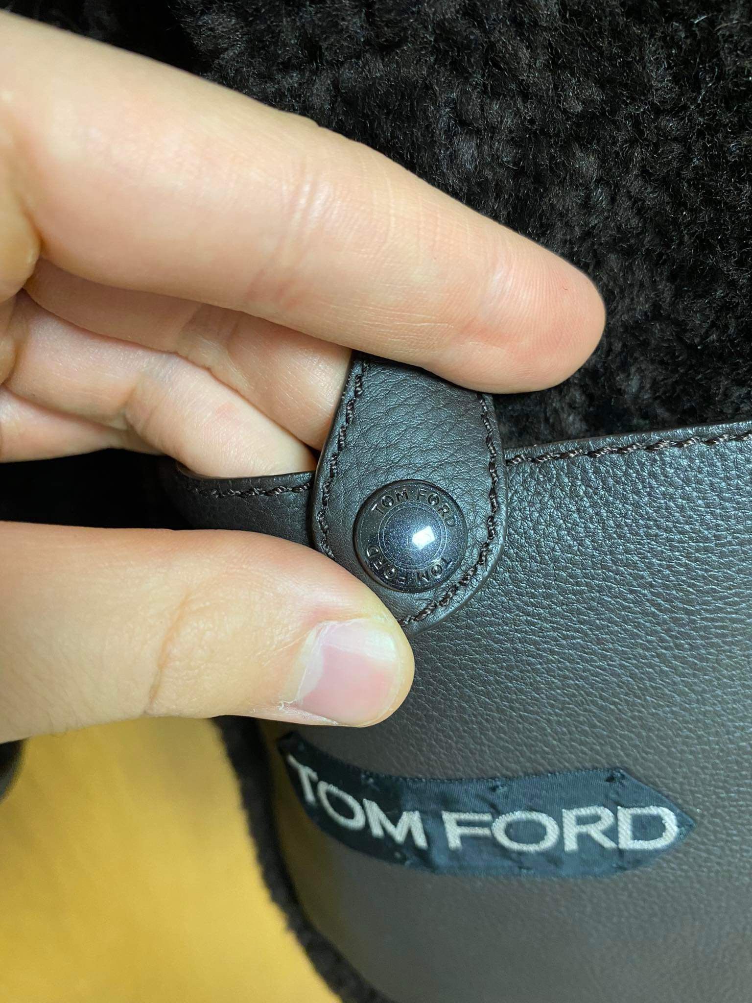 Tom Ford GQ Approved - Shearling Biker Aviation Leather Bomber Jacket Size US L / EU 52-54 / 3 - 13 Thumbnail