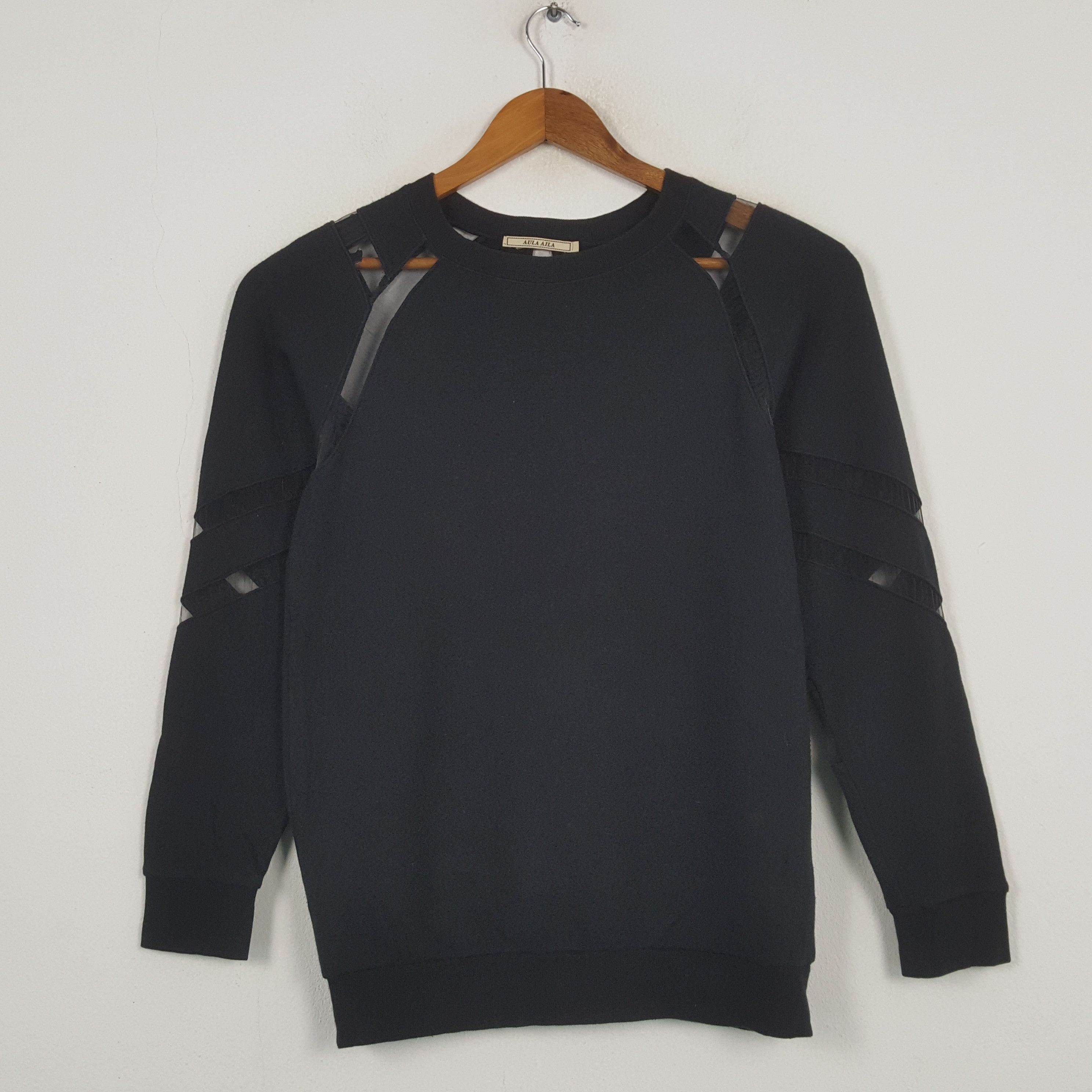 Designer × Japanese Brand Vintage AULA AILA Japanese Brand Sweatshirt C296N11 Size US S / EU 44-46 / 1 - 1 Thumbnail
