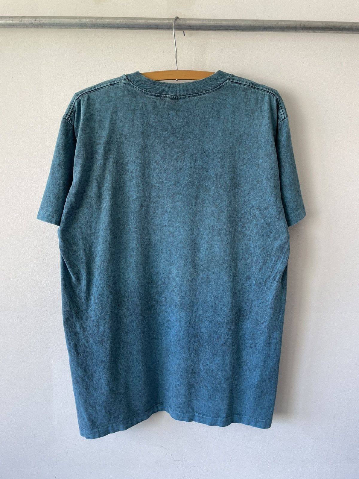 Vintage Vintage 90s Teal Native Tribe Graphic tee Size US L / EU 52-54 / 3 - 9 Thumbnail