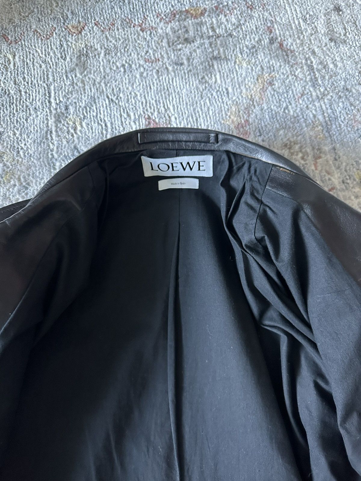 Loewe RUNWAY! LOEWE LEATHER JACKET HANDPAINTED Size US M / EU 48-50 / 2 - 7 Thumbnail