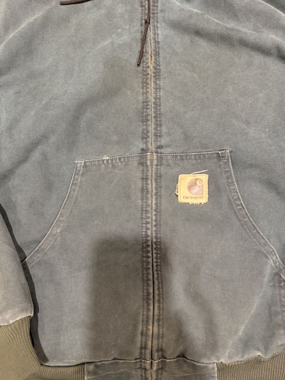 Carhartt Vintage Carhartt Jacket Hooded Green JQ243 Size US XL / EU 56 / 4 - 8 Thumbnail