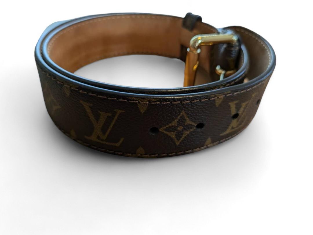 Louis Vuitton Louis Vuitton - Leather Monogram Belt Brown LV Size ONE SIZE - 10 Thumbnail