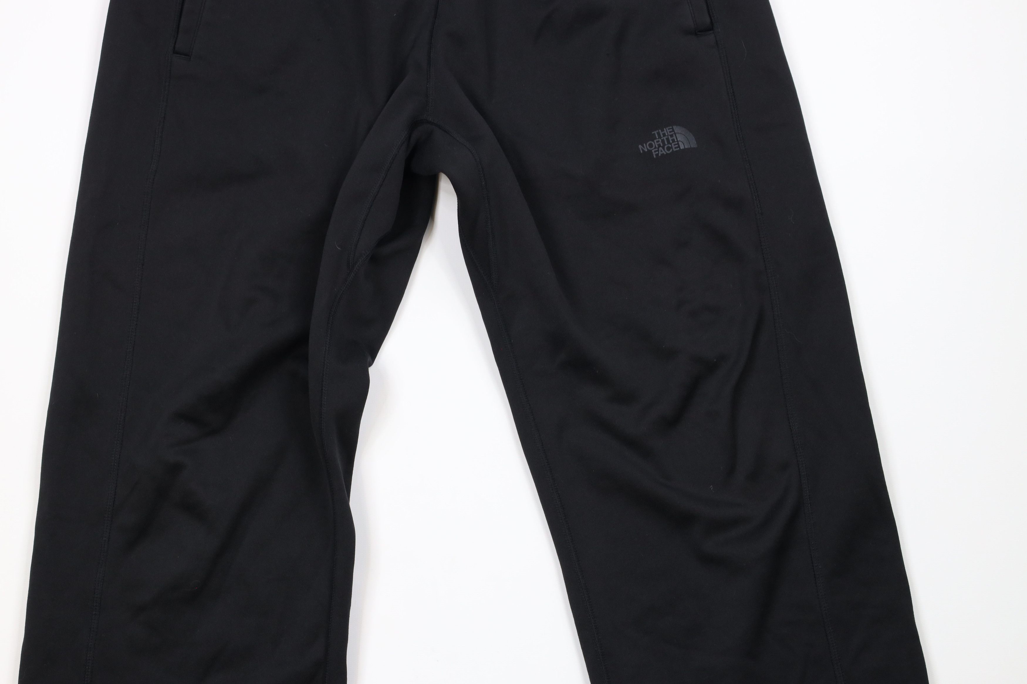 The North Face × Vintage Vintage The North Face Spell Out Wide Leg Sweatpants Black Size US 34 / EU 50 - 3 Thumbnail