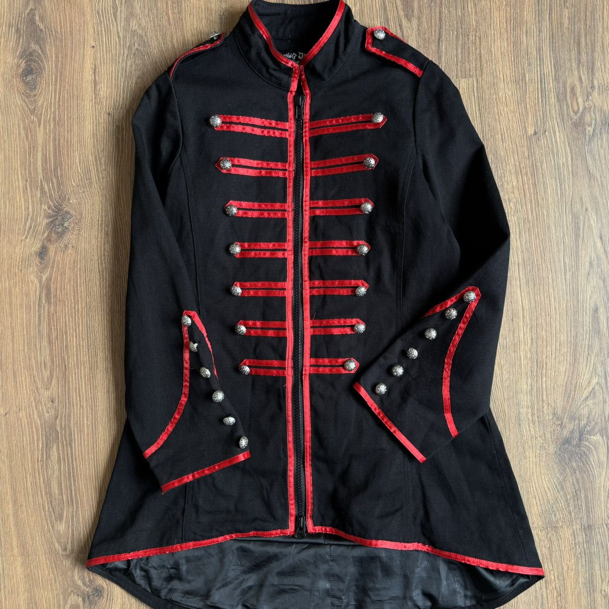 Other Living Dead Souls Gothic Vampire Napoleon Jacket Corset Size M / US 6-8 / IT 42-44 - 4 Thumbnail