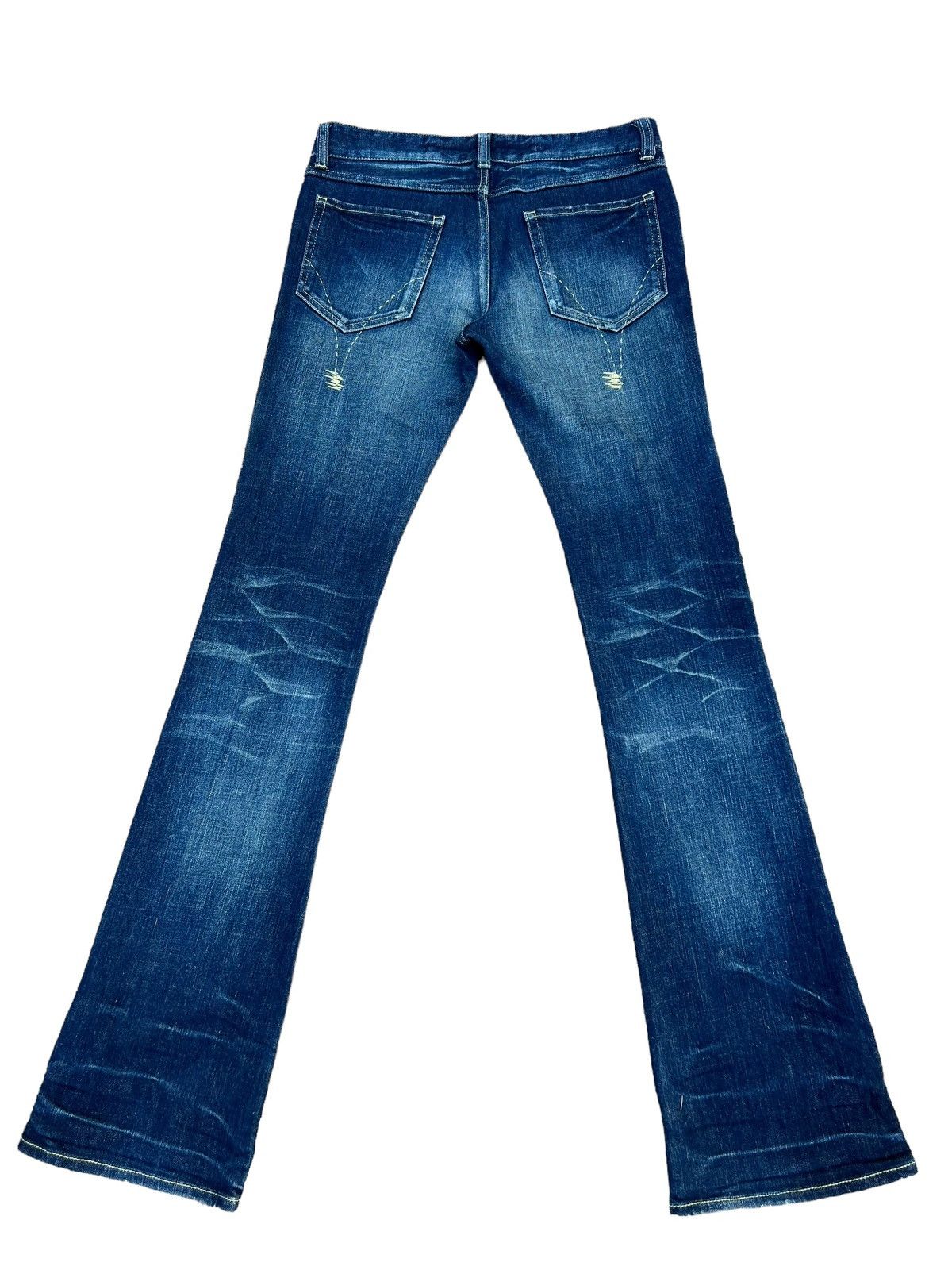 20471120 RICO Japan Fade Blue Denim Bootcut Jeans Size US 29 - 13 Thumbnail