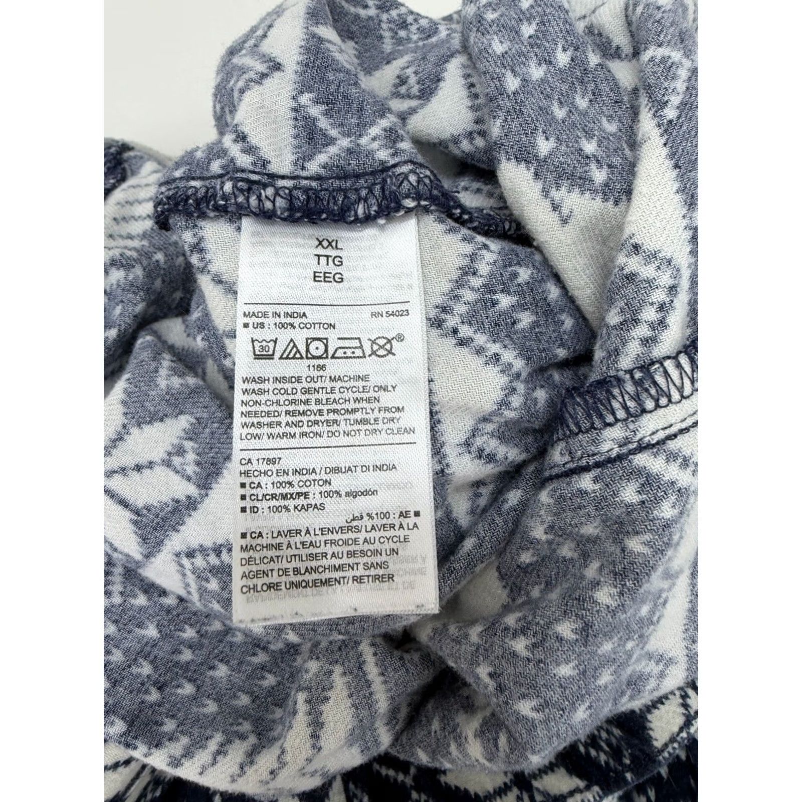 Old Navy Old Navy Pajama Pants XXL Navy Blue Christmas Holiday Pants Women Regular Size 2XL Sleepwear Flannel Cotton Nightwear Christmas Size 40" / US 18 - 4 Thumbnail