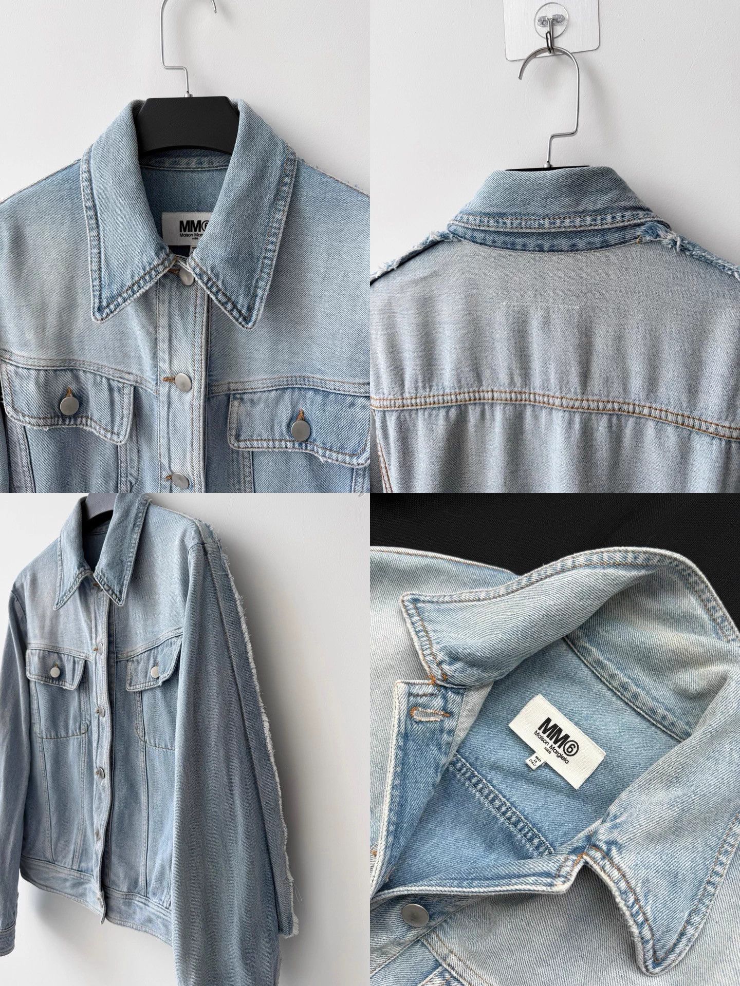 MM6 MM6 S/S17 Deconstructed Distressed Light Blue Jacket Size S / US 4 / IT 40 - 5 Thumbnail