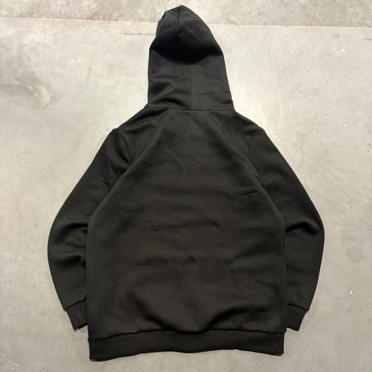 Vintage Crazy Vintage Y2K/2000s Black Goth Punk Silver Skeleton Zipup Hoodie! Size US S / EU 44-46 / 1 - 4 Thumbnail