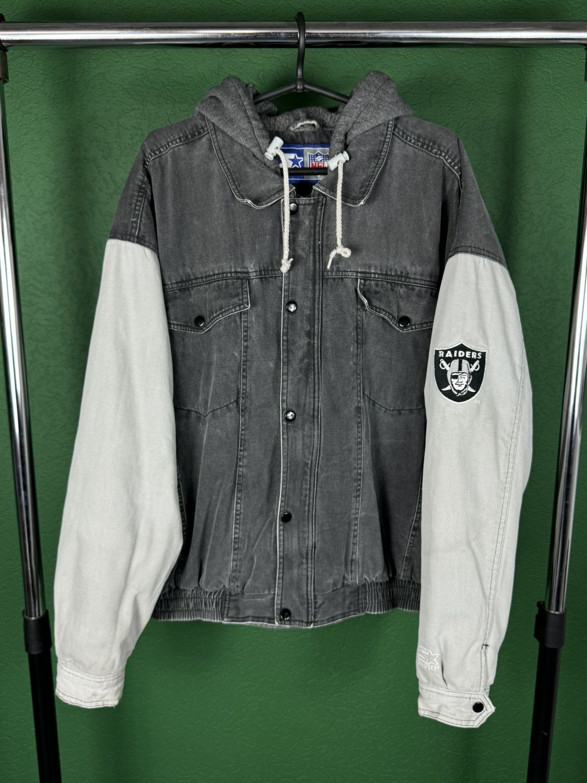 NFL Rare 🔥 Vintage Starter Varsity Bomber Denim Jacket Size XL Size US XL / EU 56 / 4 - 3 Thumbnail