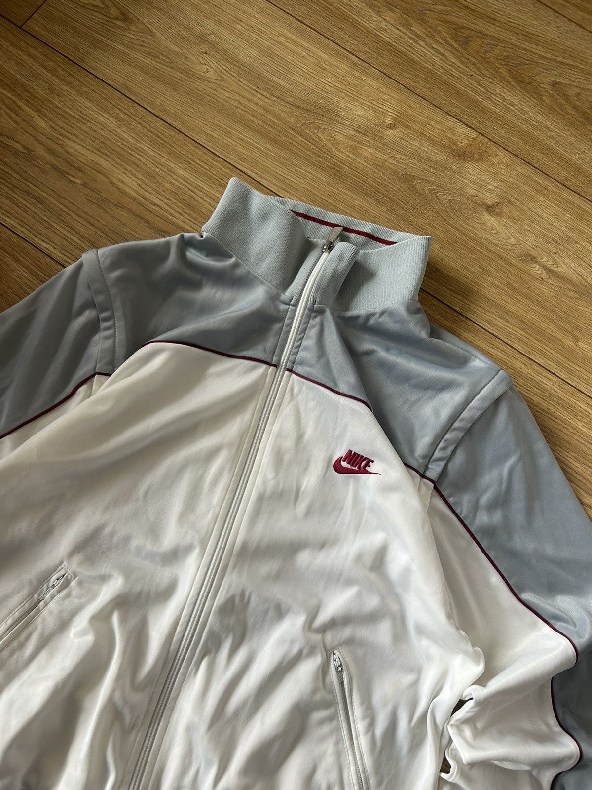 Nike Nike Vintage 80s Zip up Track jacket Size US L / EU 52-54 / 3 - 2 Thumbnail