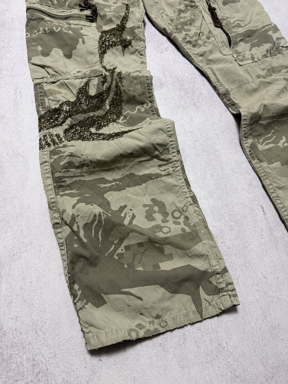 Japanese Brand × Z Brand Vintage Z Brand Cargo Pants Baggy Japanese Y2K Size US 30 / EU 46 - 3 Thumbnail