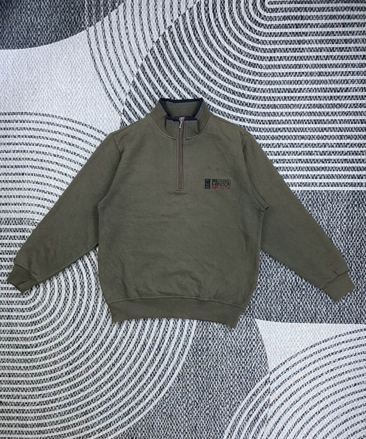 Michiko Koshino London Vintage Michiko Koshino London Half Zipper Sweatshirt Size US M / EU 48-50 / 2 - 1 Thumbnail