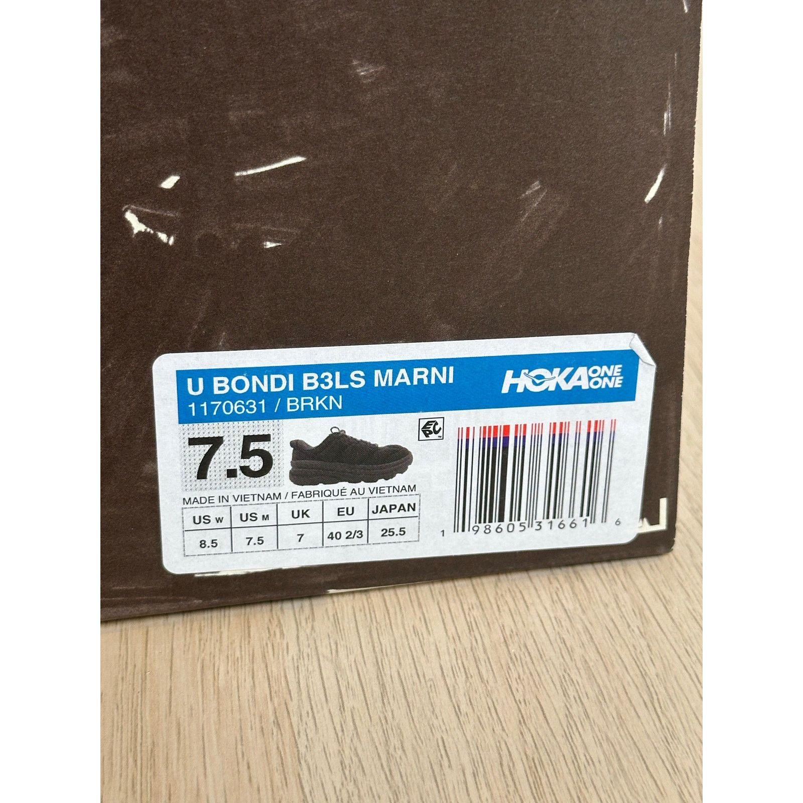 Hoka HOKA x Marni Bondi B3LS Bracken Sneaker - Size 7.5M - NEW Size US 7.5 / EU 40-41 - 6 Thumbnail