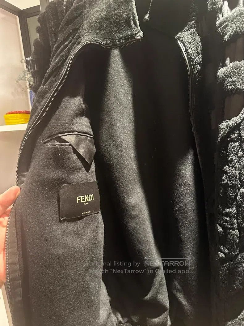 Fendi Fendi Men's Fur Jacket, Black Size US M / EU 48-50 / 2 - 2 Thumbnail