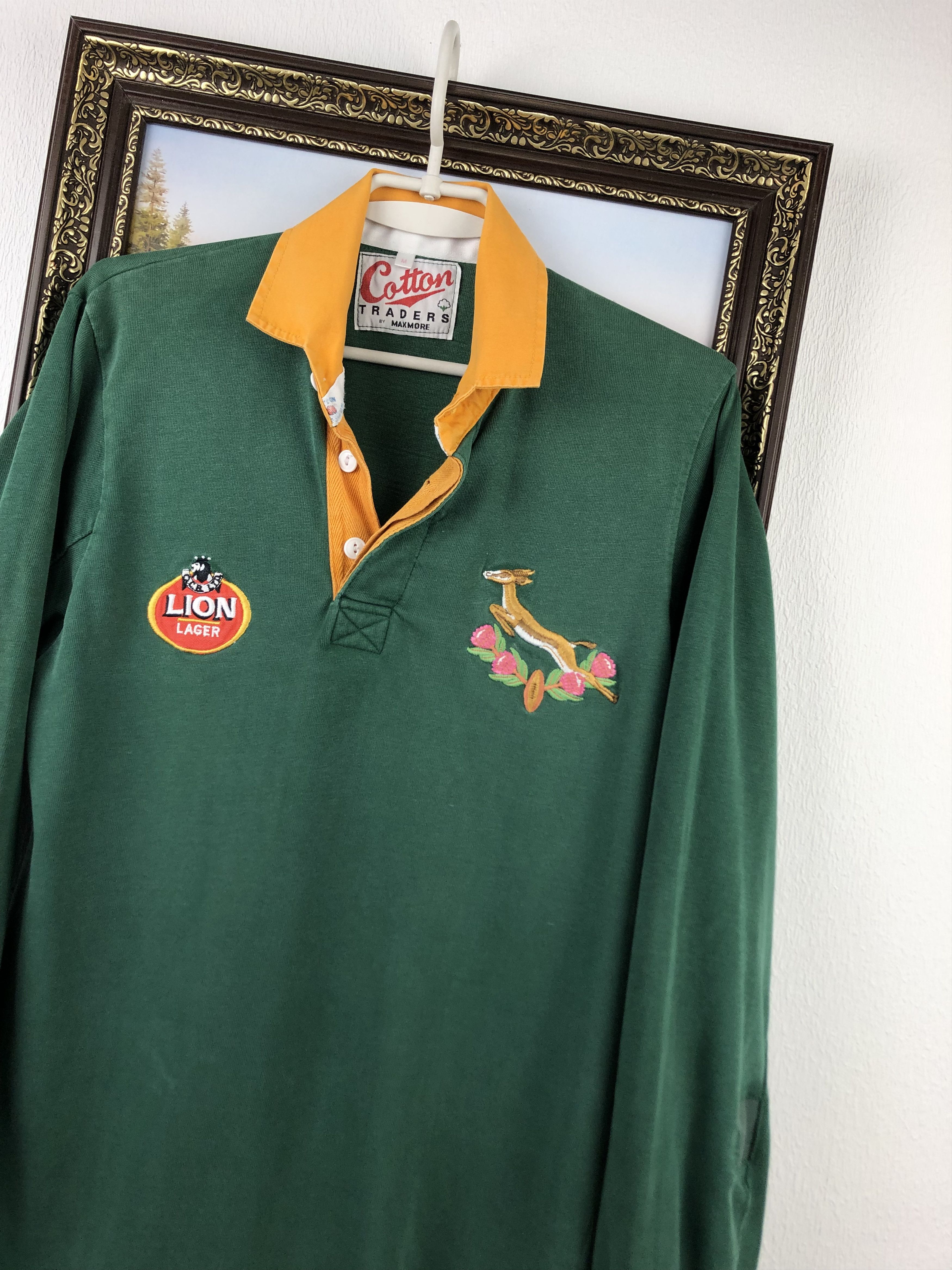 Vintage Vintage South Africa Rugby Union Jersey Cotton Traders Shirt Size US M / EU 48-50 / 2 - 4 Thumbnail