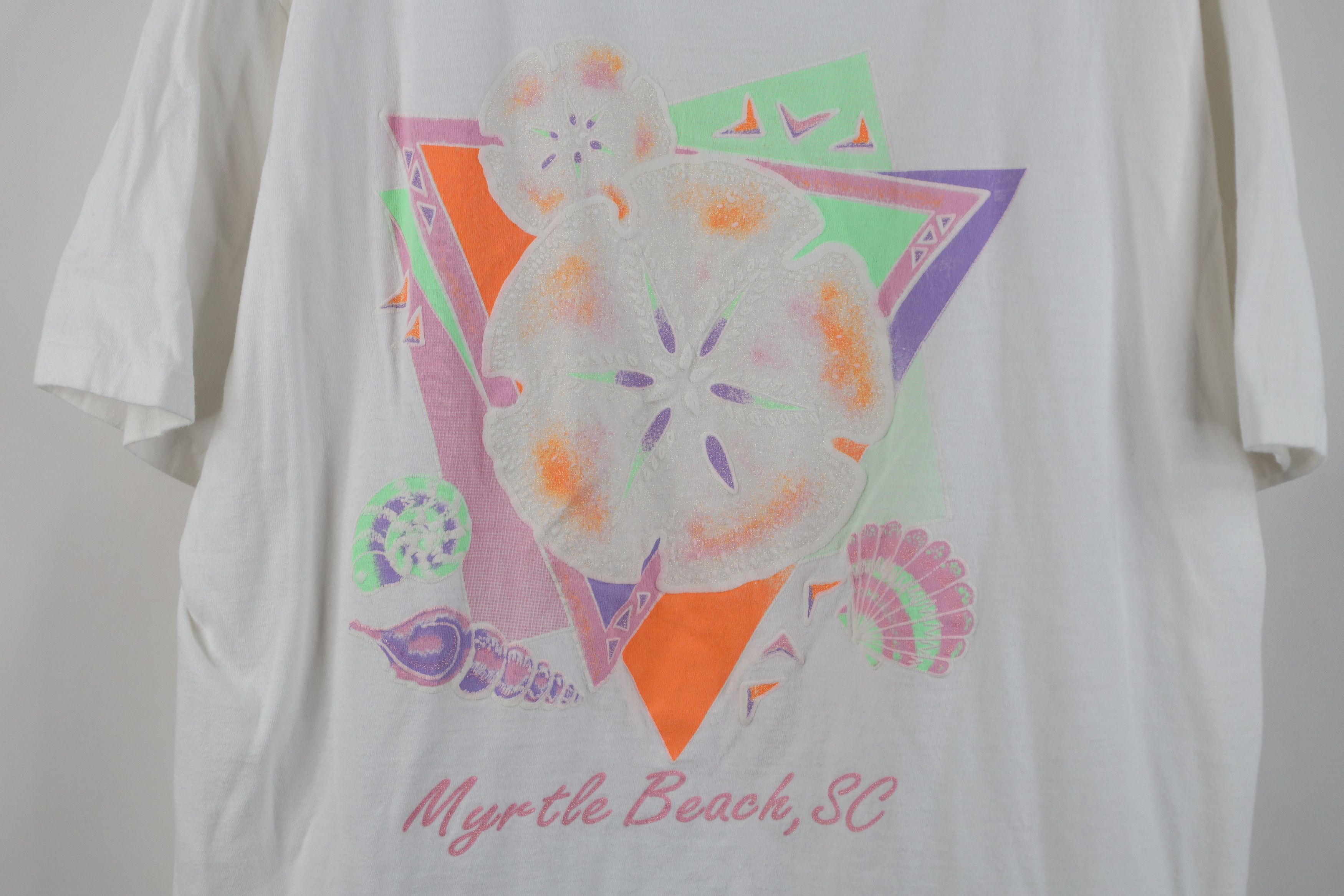 Vintage Vintage 90s Streetwear Beach Sand Dollar Shells T-Shirt Size XL / US 12-14 / IT 48-50 - 4 Thumbnail