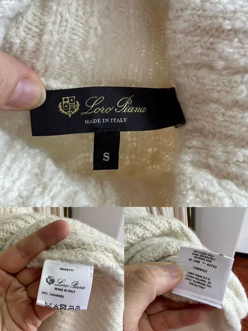 Loro Piana Loro Piana White Cashmere Sweater Size S / US 4 / IT 40 - 6 Thumbnail