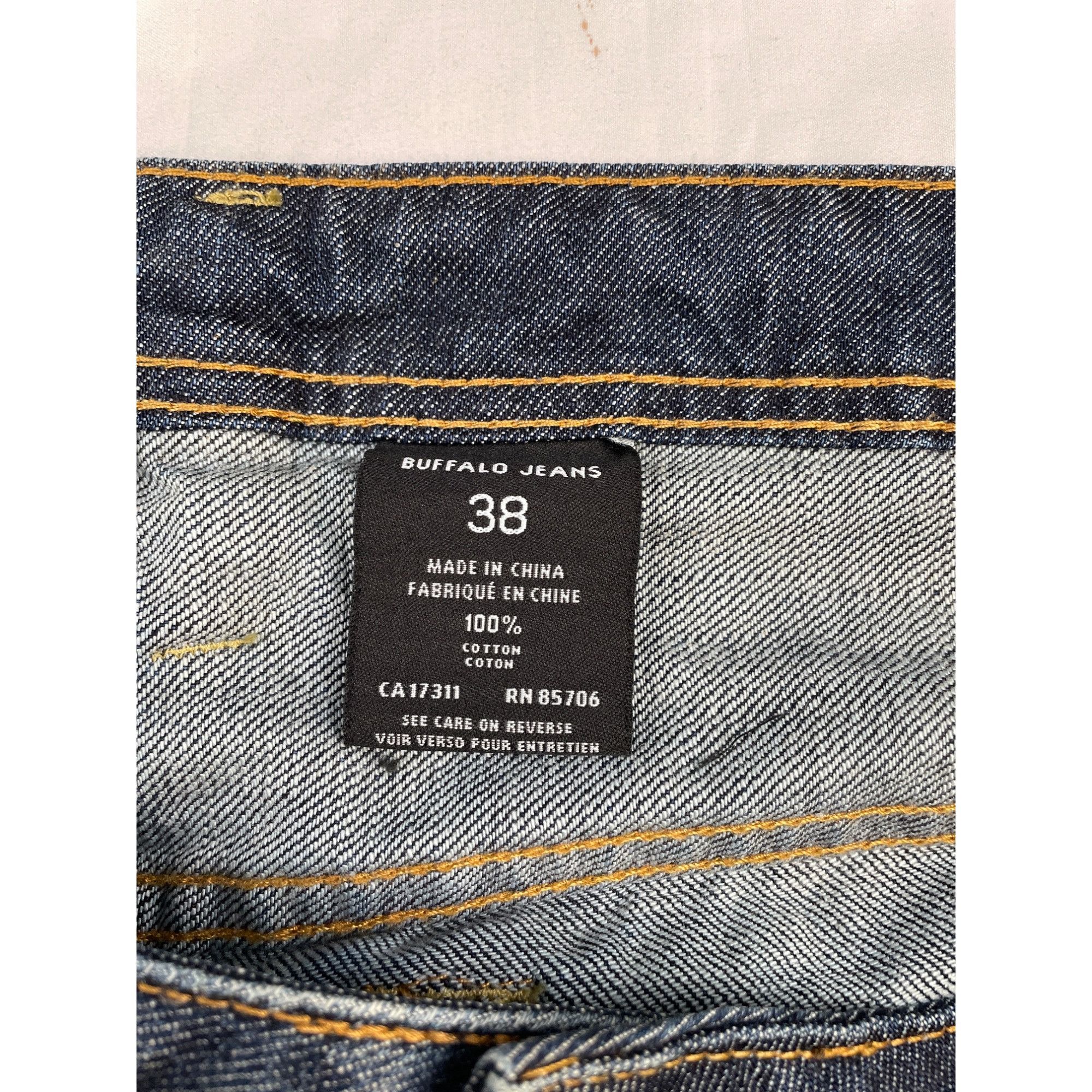 Other Buffalo Dukes Men's Blue Straight Cut Jeans Size 38 x 32 SK Size US 38 / EU 54 - 6 Thumbnail