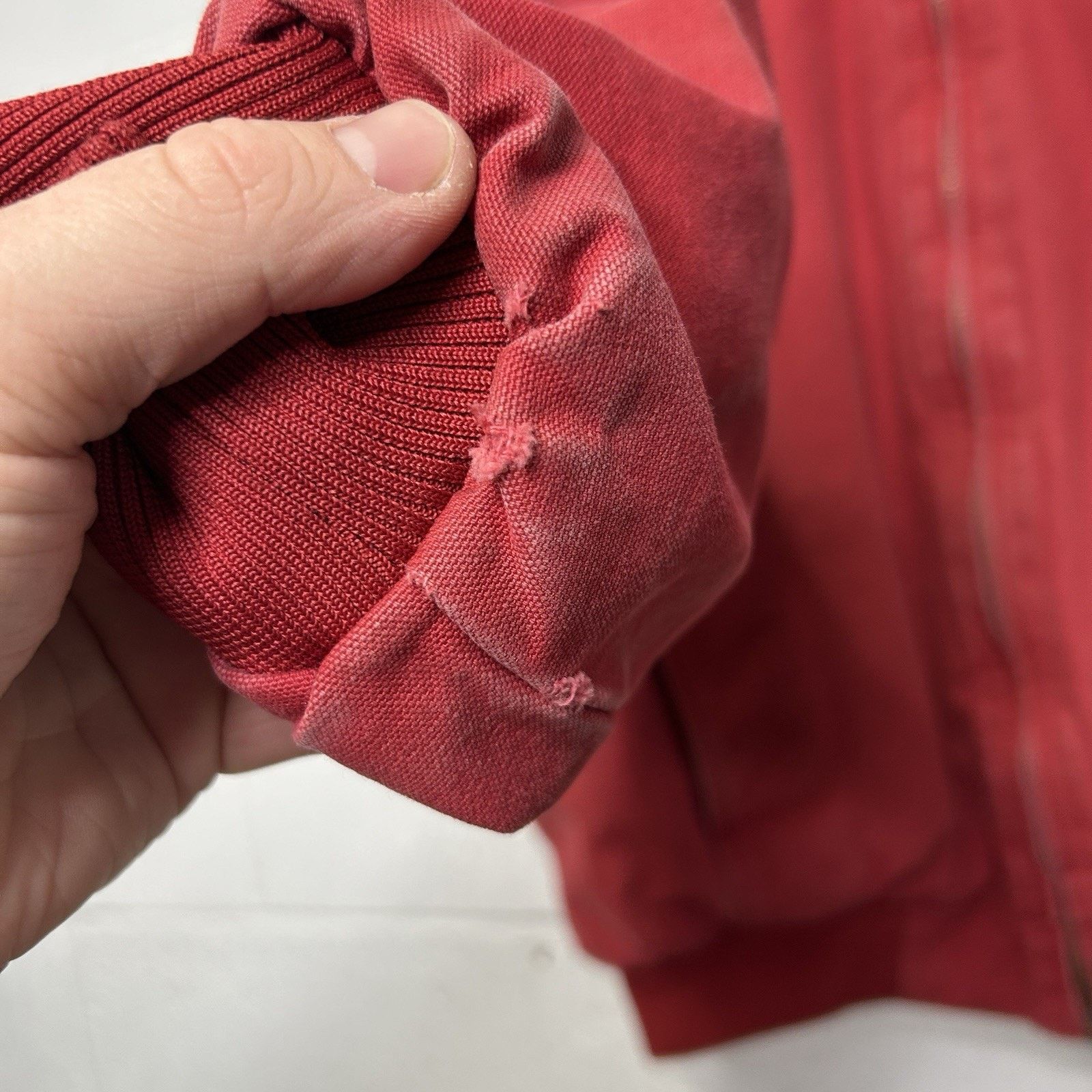Vintage Vintage 90’s Berne Hooded Canvas Jacket “Red" Size US L / EU 52-54 / 3 - 6 Thumbnail