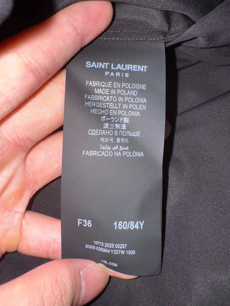 Saint Laurent Paris saint Laurent paris23 FW Solid Black Basic Darth Vader Shi Size XS / US 0-2 / IT 36-38 - 5 Thumbnail