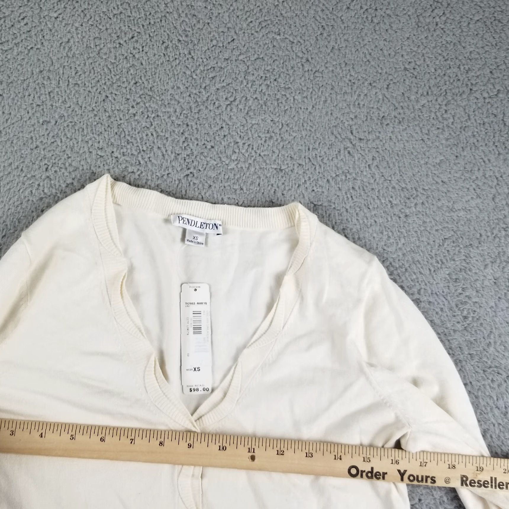Pendleton Vintage Pendleton Silk Blend Cardigan Sweater Women XS Ivory Knit Autumn Nautical Business Size XS / US 0-2 / IT 36-38 - 6 Thumbnail