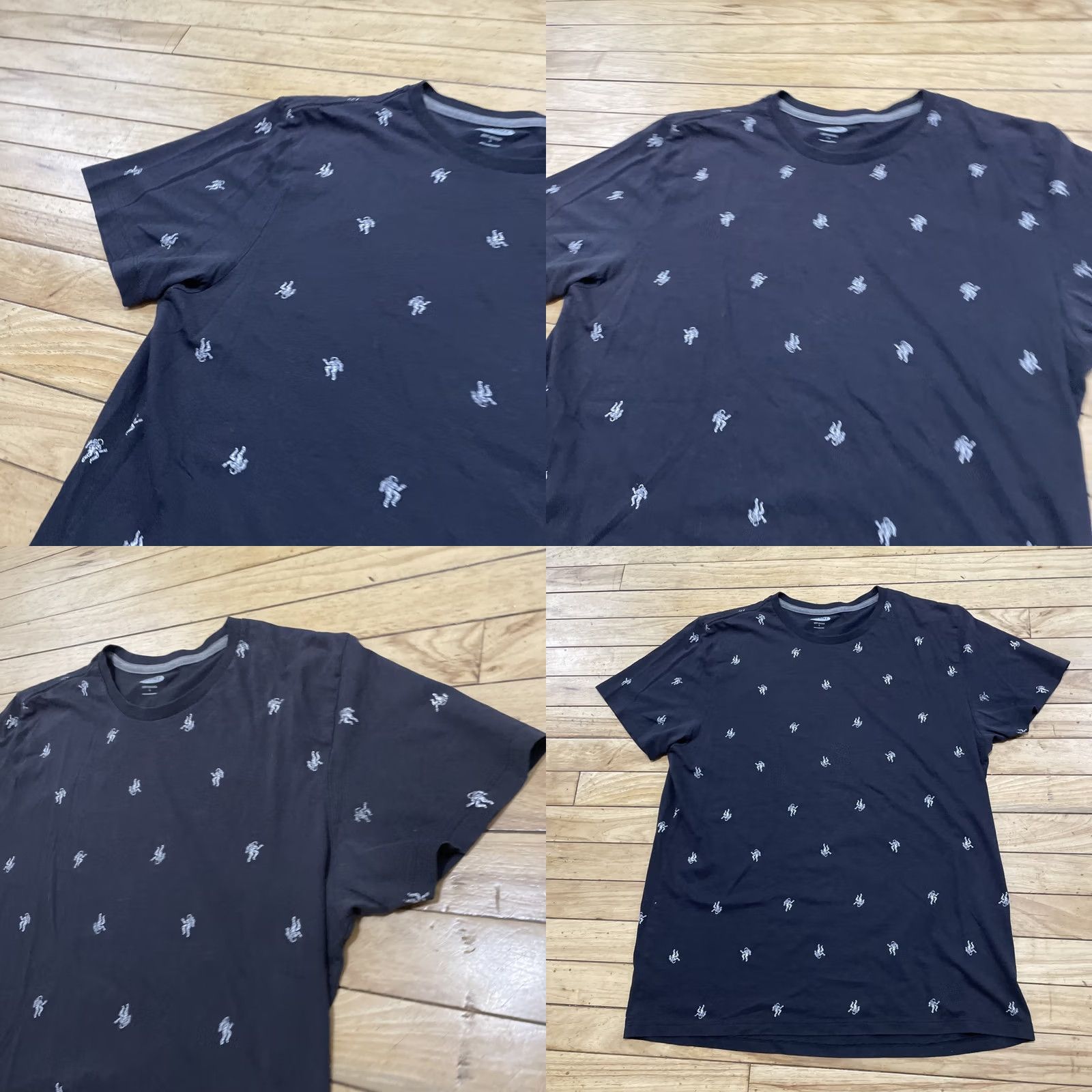 Old Navy Old Navy Soft Washed T Shirt Adult L Slim Astronaut Print Black Graph Tee Shirt Size US L / EU 52-54 / 3 - 10 Thumbnail