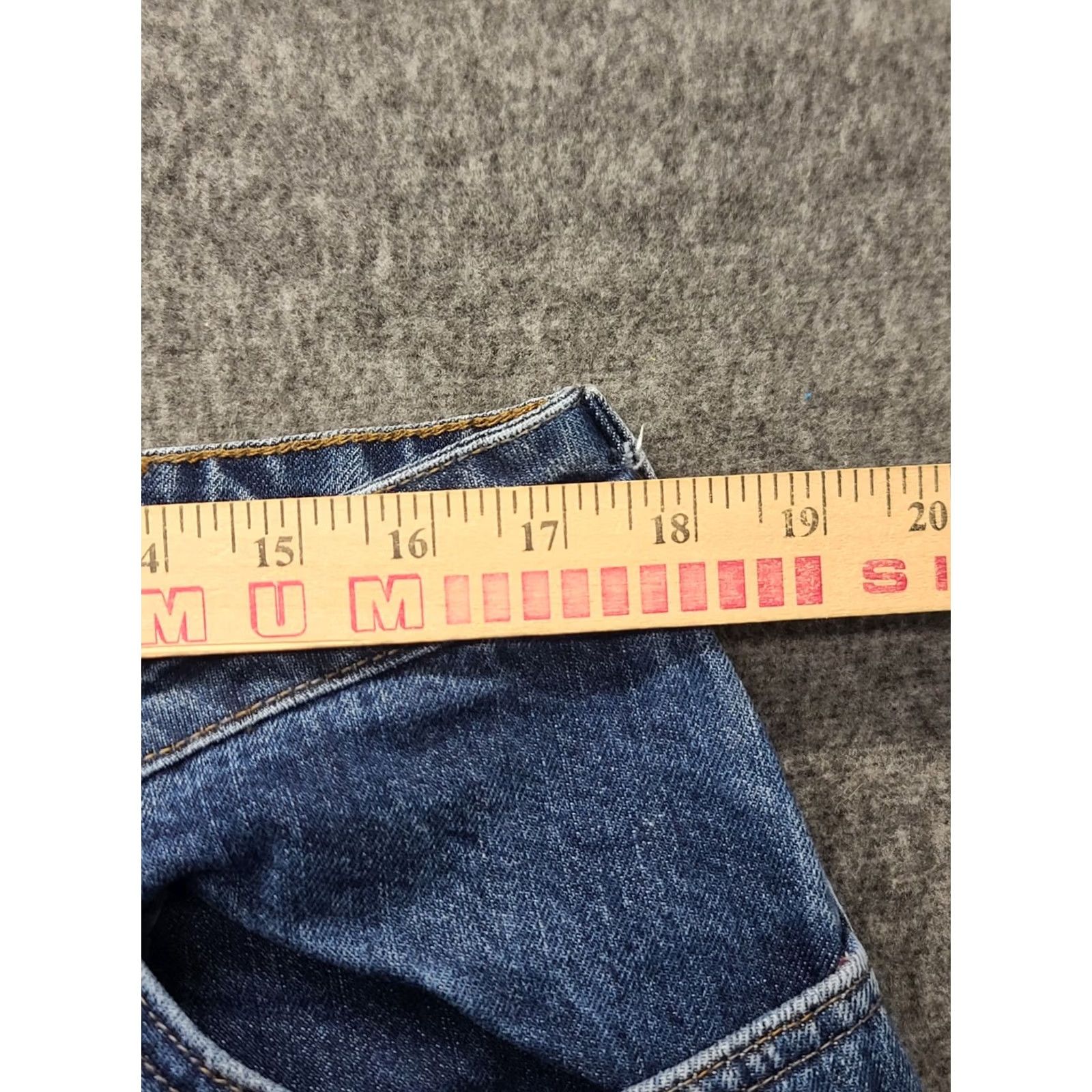 Carhartt Carhartt Jeans Womens 16x32 Regular Flannel Lined Straight Leg Blue 100% Cotton Workwear Mens? No. Size 38" / US 16 / IT 52 - 4 Thumbnail
