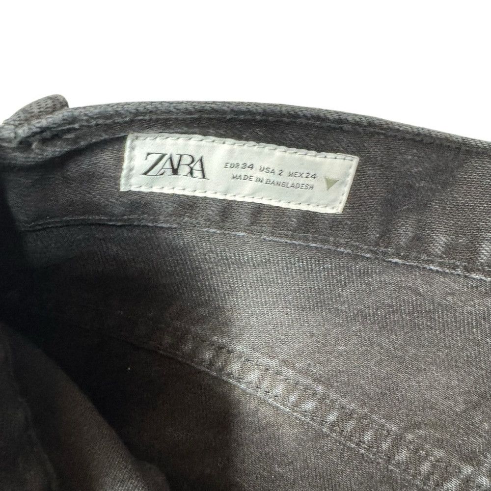Zara NWT New Zara High Waist Straight Leg Black Jeans Size 2 Size 26" / US 2 / IT 38 - 6 Thumbnail