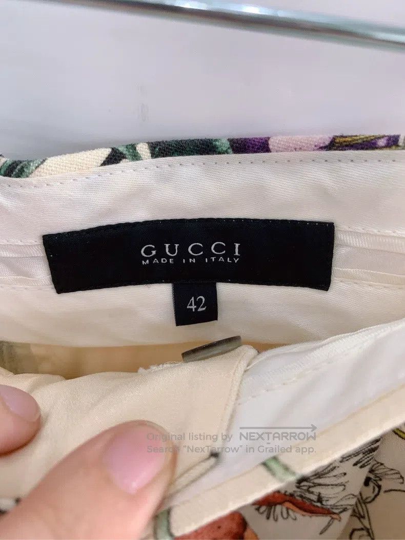 Gucci Gucci Floral beige shorts Size 27" / US 4 / IT 40 - 5 Thumbnail