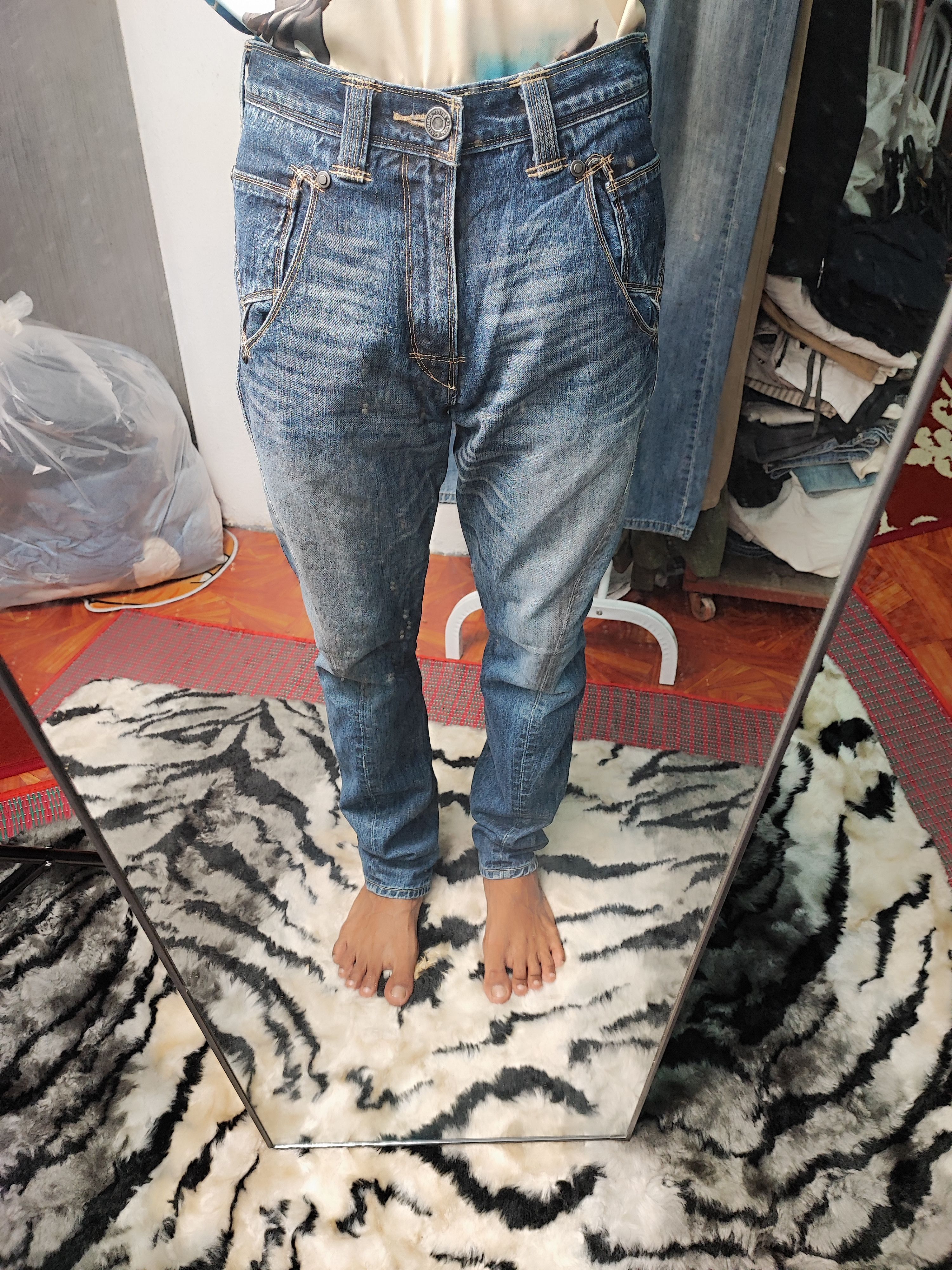 Levi's Levis Engineered Twisted Zip Leg Washed Jeans Size US 28 / EU 44 - 4 Thumbnail