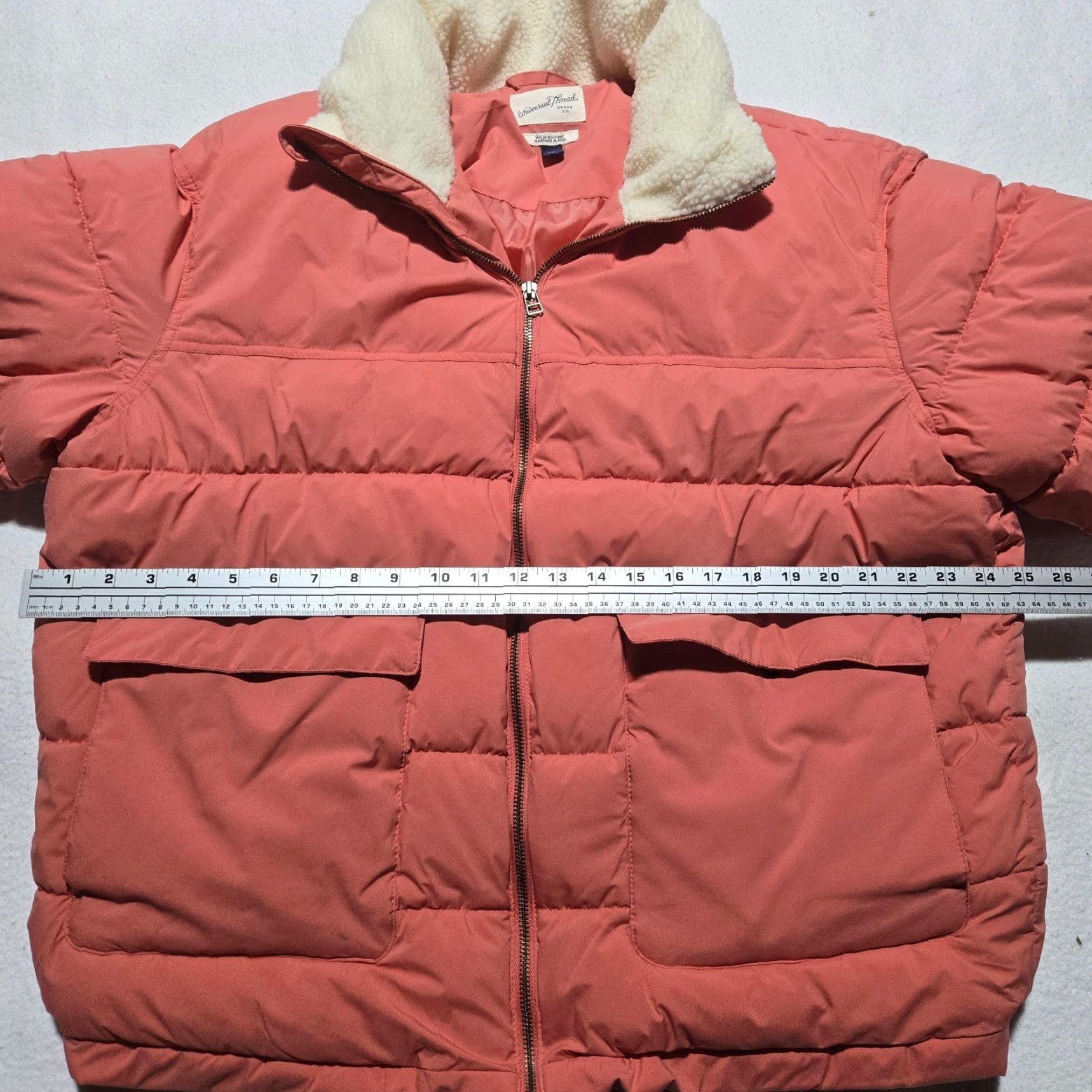 Vintage Universal Thread Jacket 2XL Pink Puffer Womens Size XXL / US 16-18 / IT 52-54 - 5 Thumbnail