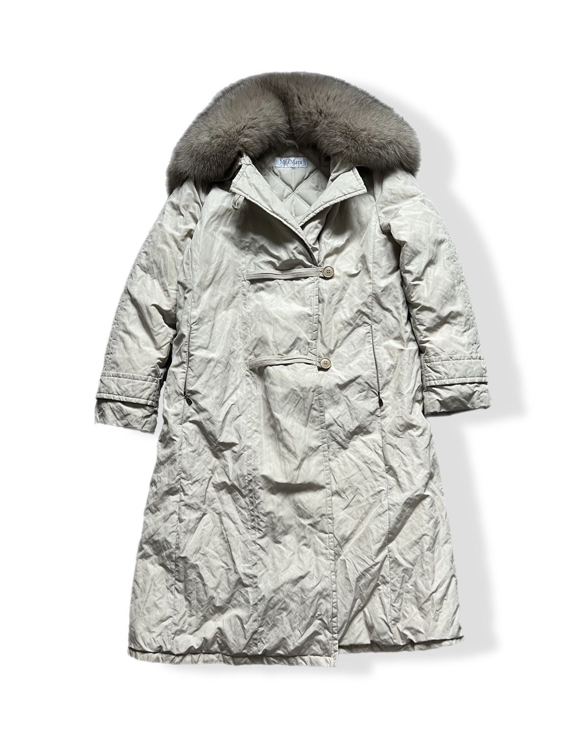 Max Mara Max Mara Vintage Coat 42/500 Very Rare Fox Fur Goose Down Size M / US 6-8 / IT 42-44 - 1 Thumbnail