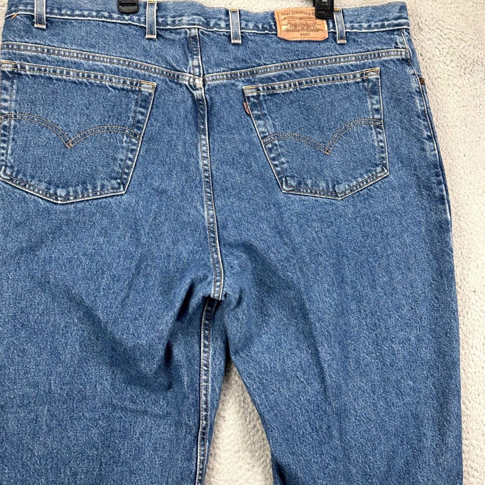 Levi's VINTAGE Levi's 540 Jeans Mens Relaxed Straight Denim 46X30 Blue Orange Tab 100% Cotton Size US 30 / EU 46 - 3 Thumbnail