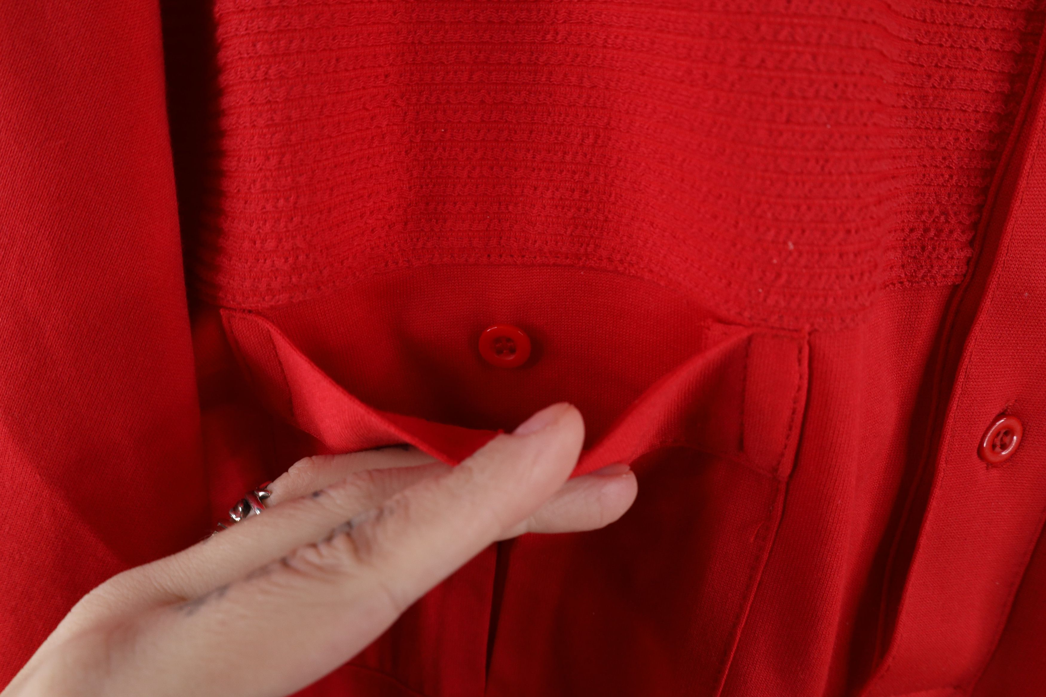 Vintage Vintage 90s Streetwear Collared Pullover Polo Shirt Red Size US M / EU 48-50 / 2 - 5 Thumbnail