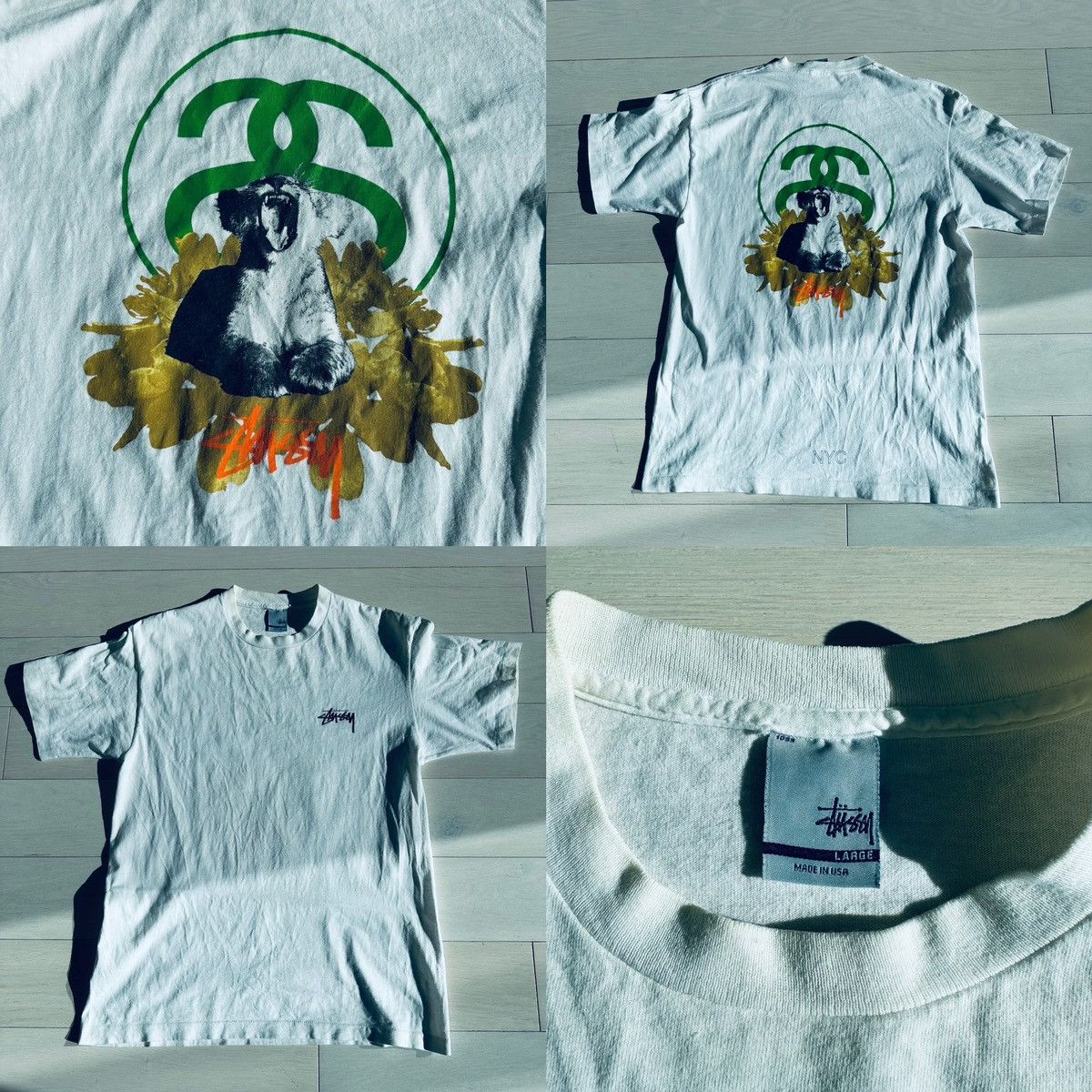 Stussy 4 pcs vintage 90s STUSSY L tee set NYC SOHO EXCLUSIVE Size US L / EU 52-54 / 3 - 9 Thumbnail
