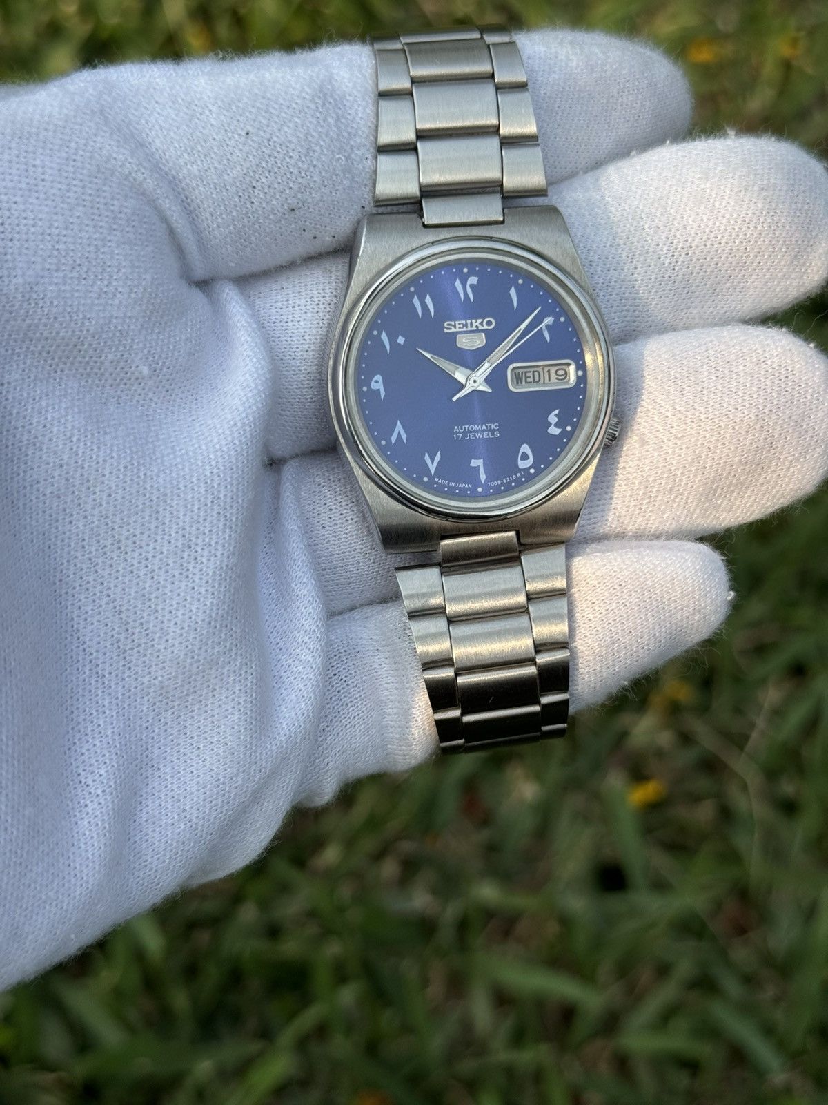 Seiko Seiko 5 Automatic 7009 Japan movement Blue Dial mens Watch Size 36 - 14 Thumbnail