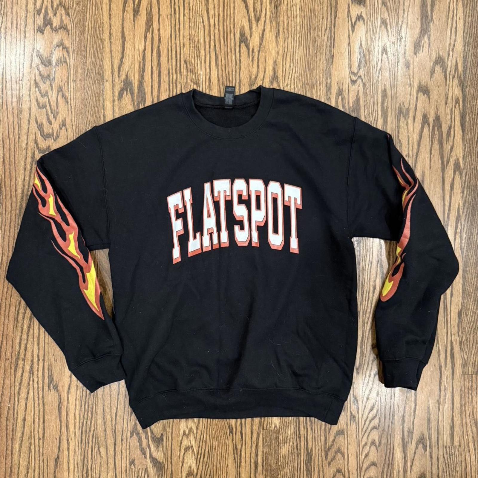 Gildan Flatspot Records - Flame Crewneck Sweatshirt - M Size US M / EU 48-50 / 2 - 1 Thumbnail