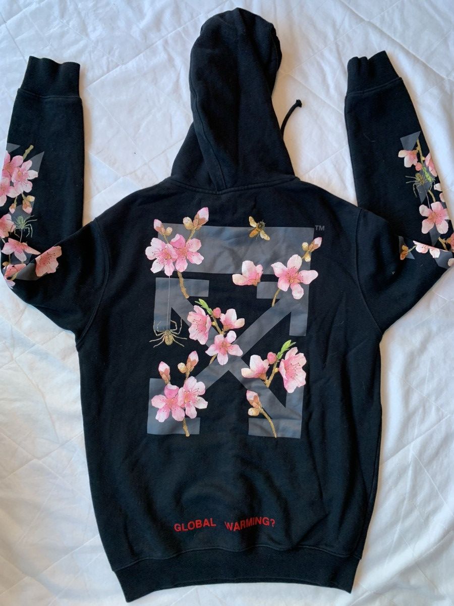 Off-White OFF-WHITE Floral Hoodie Size US XS / EU 42 / 0 - 6 Thumbnail