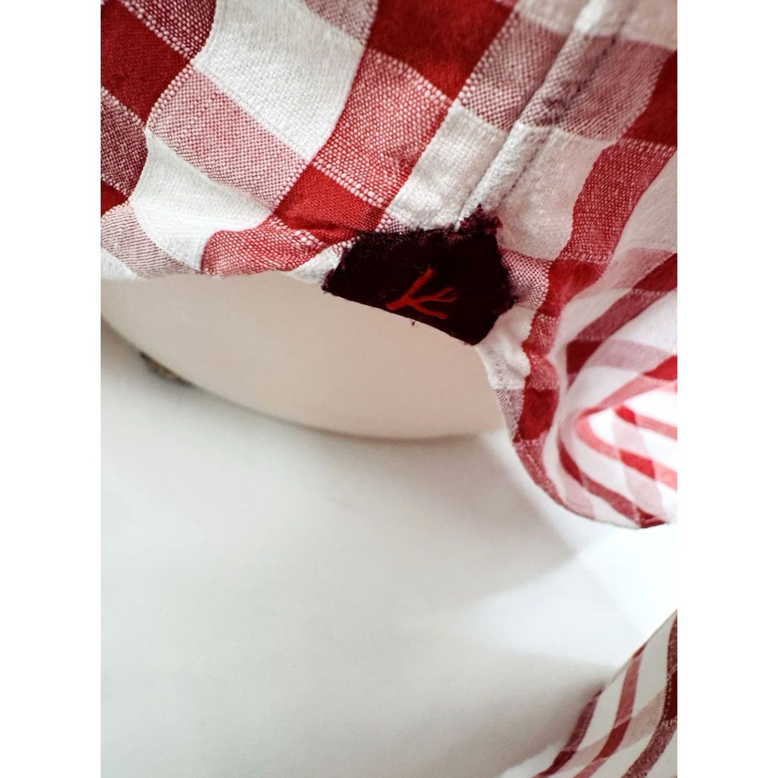 Isaia ISAIA Linen Blend Mens 42 Large Plaid Check Shirt Long Sleeve Red/White Button-Up Top Mens L Vintage No NN Size US L / EU 52-54 / 3 - 2 Thumbnail